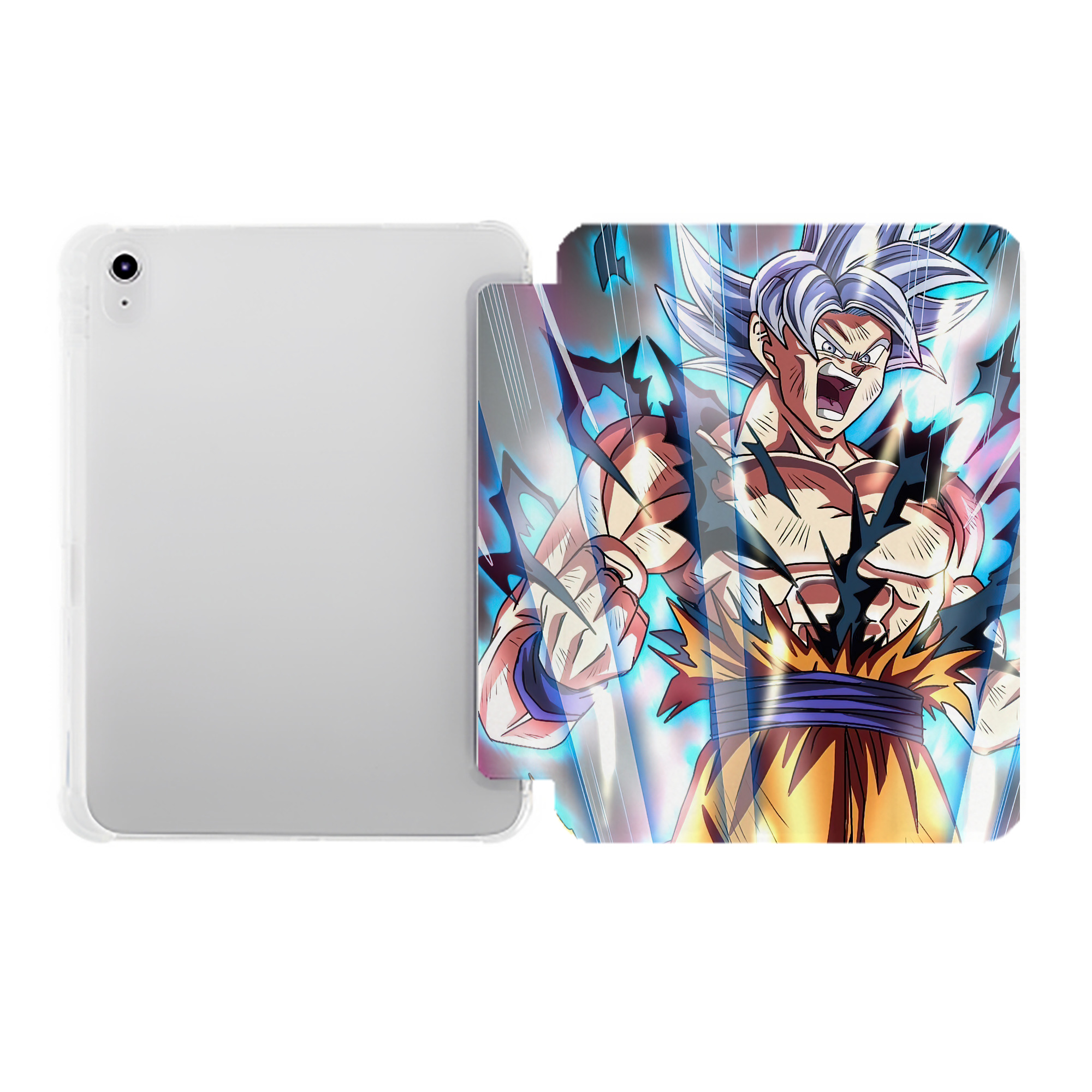 （画像用） ドラゴンボール DRAGON BALL IPad ケース ペン収納付き 三つ折りスタンド PUレザー×シリコン 対応機種9.5/10.5/10.9インチ